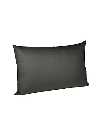FLEURESSE | Satin-Kissenbezug "Royal Uni" 2-er 40x40cm (Anthrazit) | 